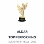 Aldar Top Performing Agency First Place 2020